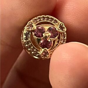 Pandora Reveal Your Love Sparkling Hearts Button Charm